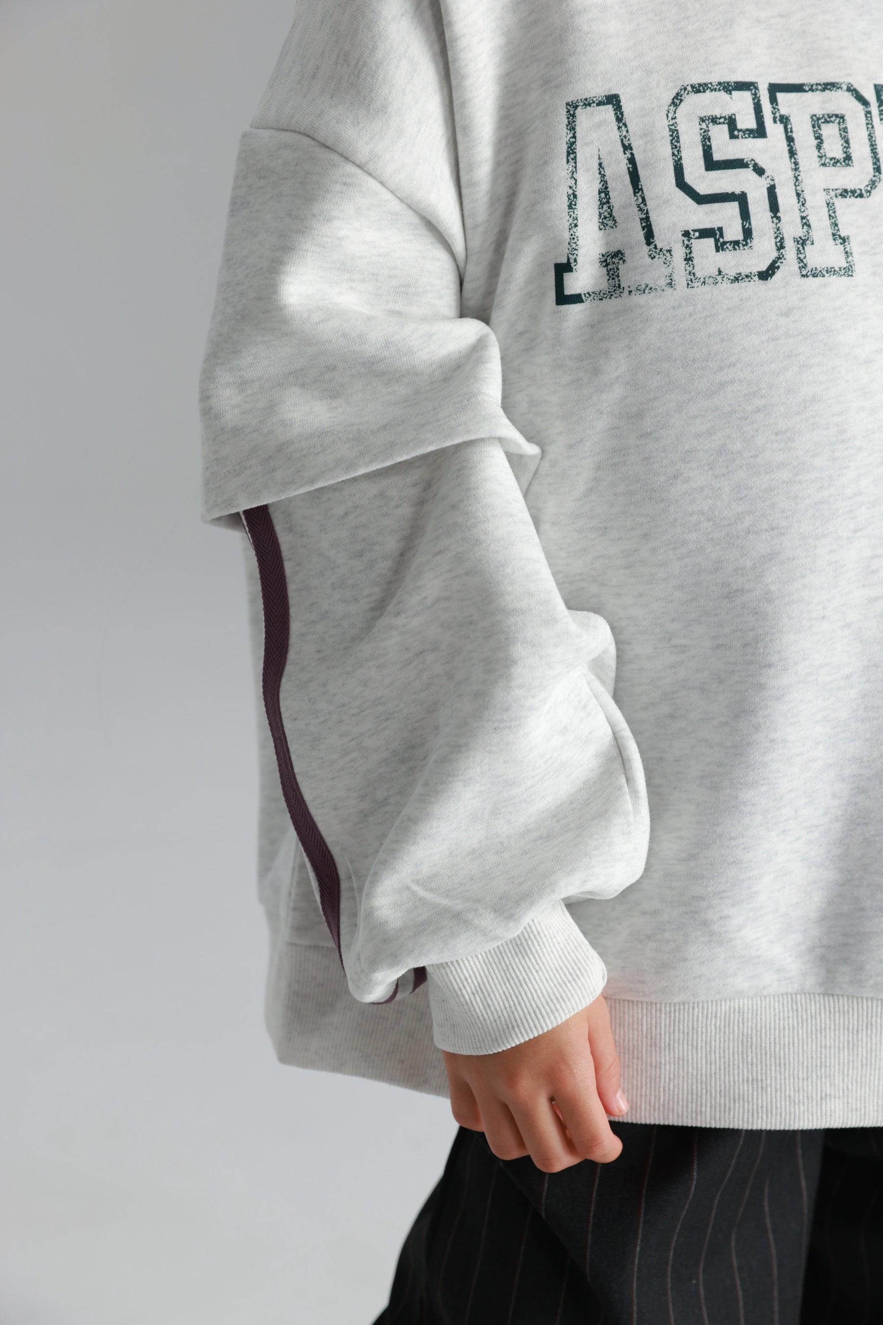 סוויטשירט אנני אפור בהיר