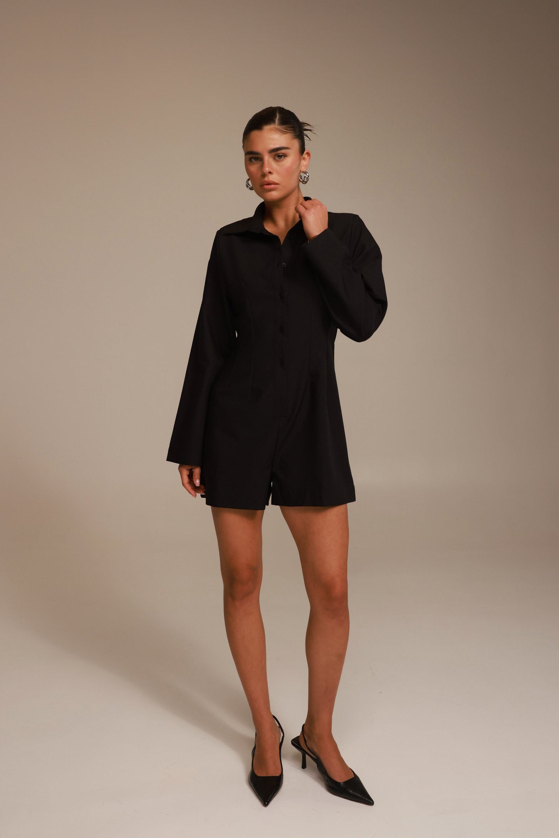 אוברול אוולין שחור