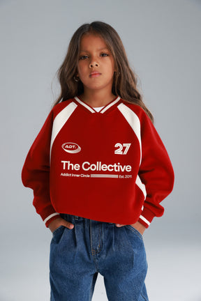 סוויטשירט קולי בורדו