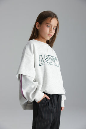 סוויטשירט אנני אפור בהיר