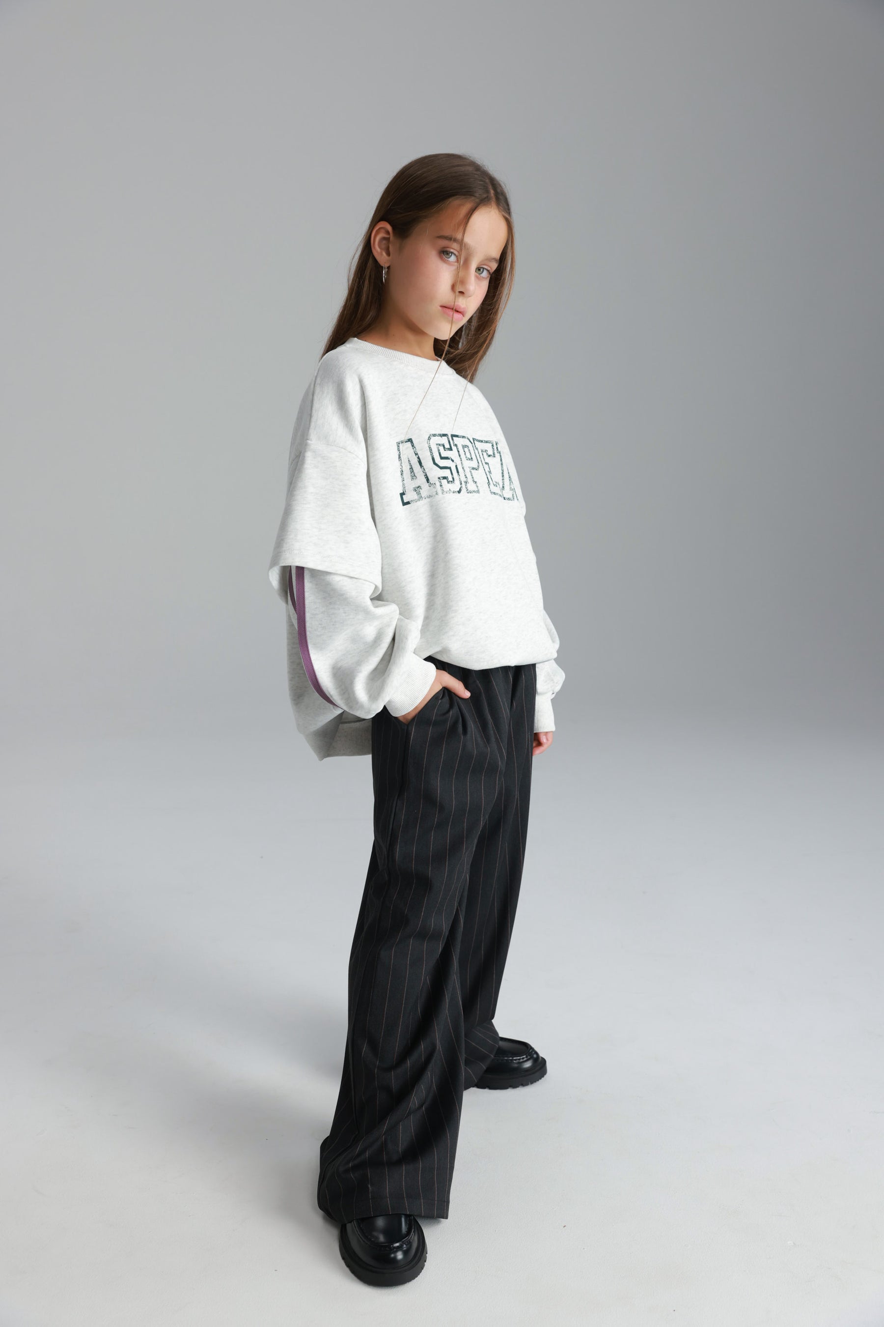 סוויטשירט אנני אפור בהיר