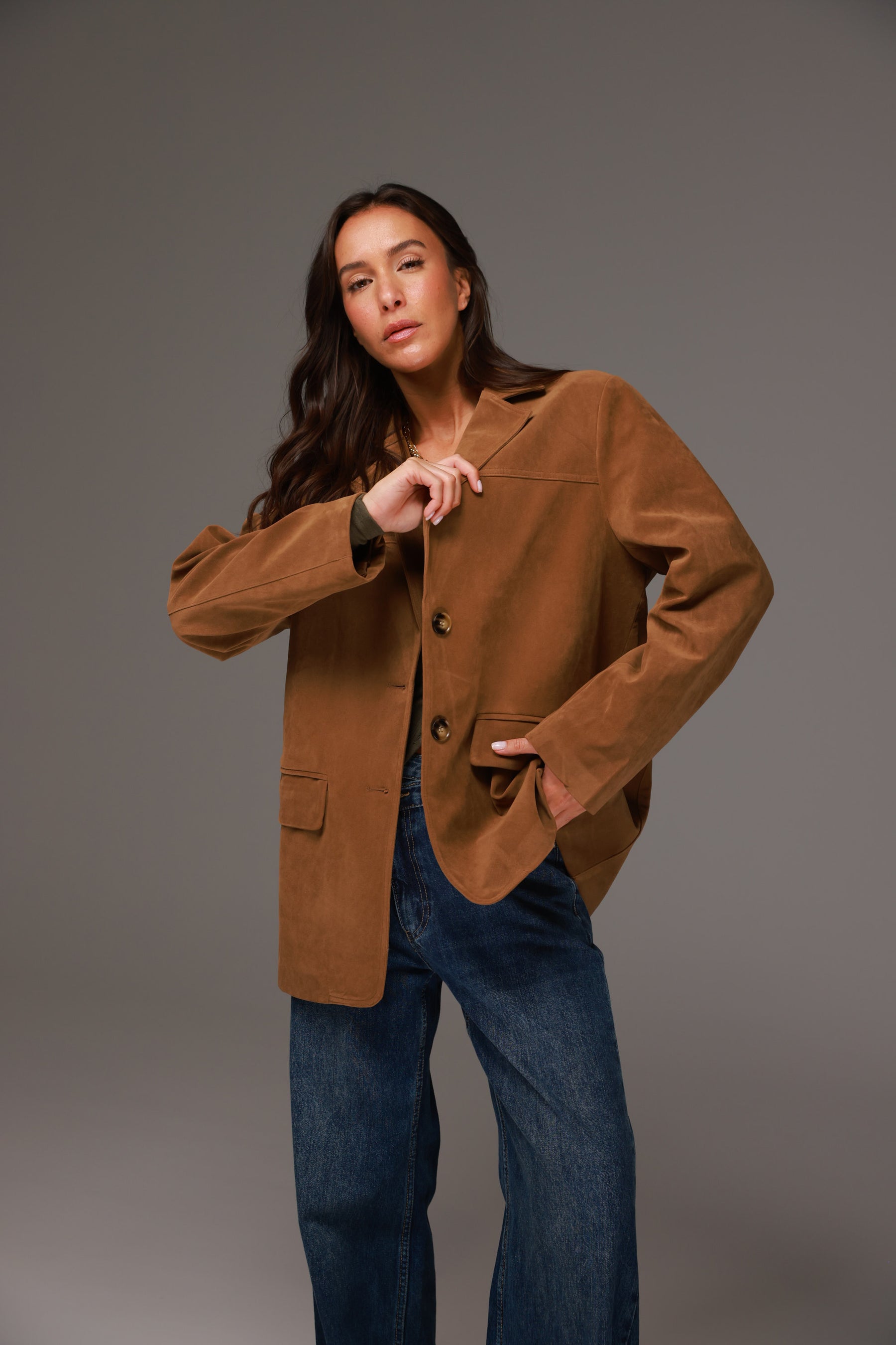 ג'קט מודי חום