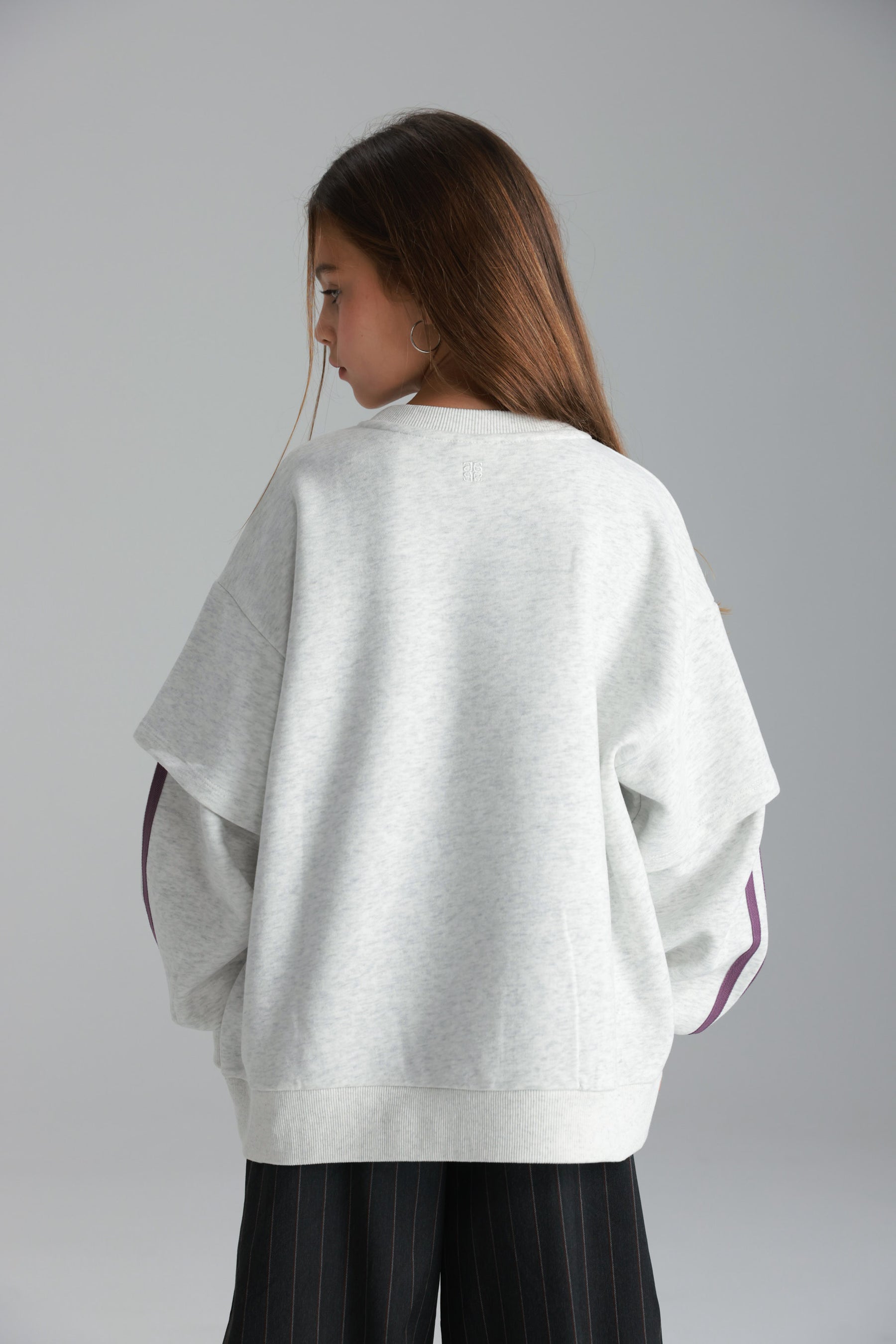 סוויטשירט אנני אפור בהיר