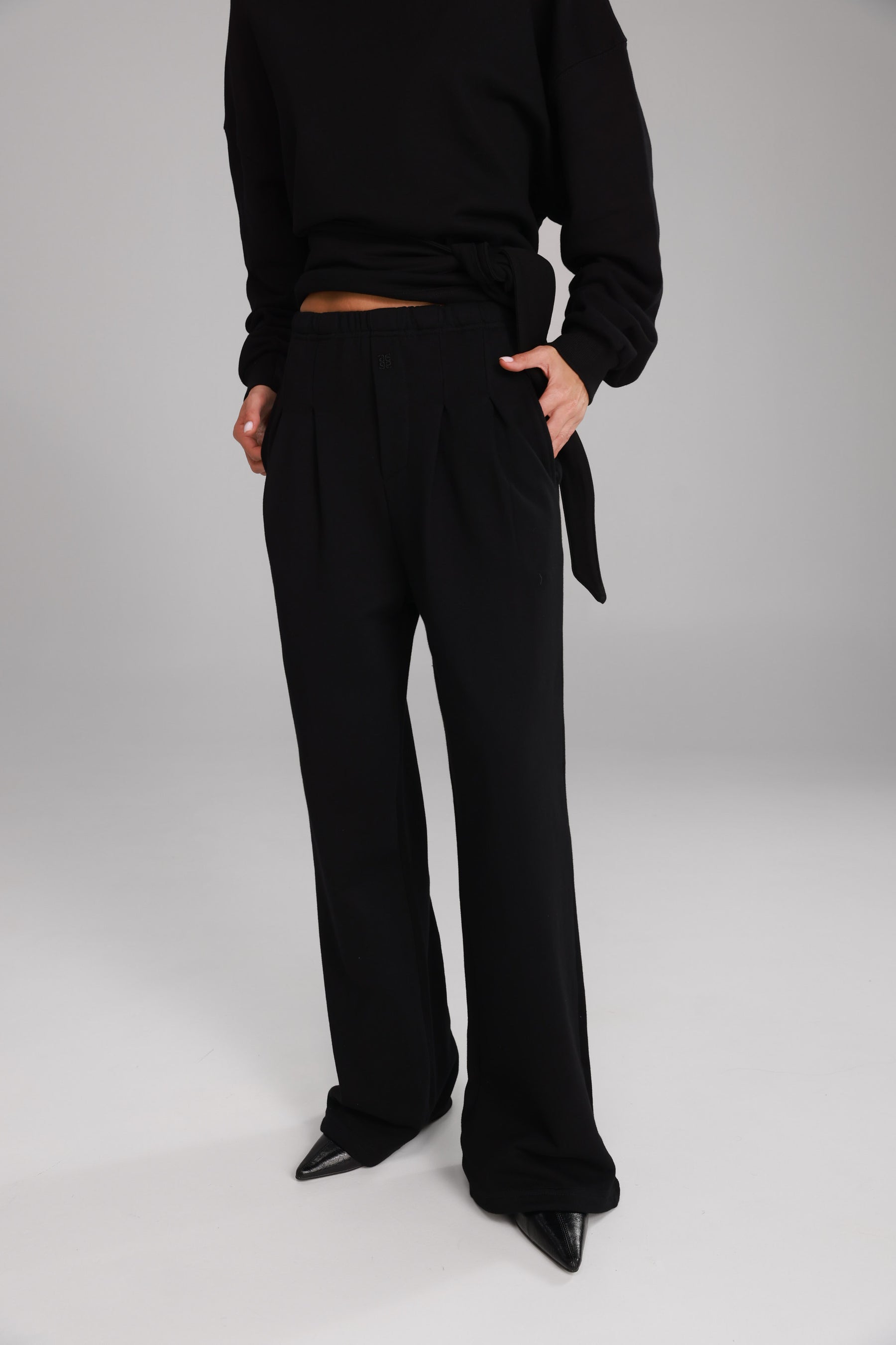 מכנסי פביאנה שחורים