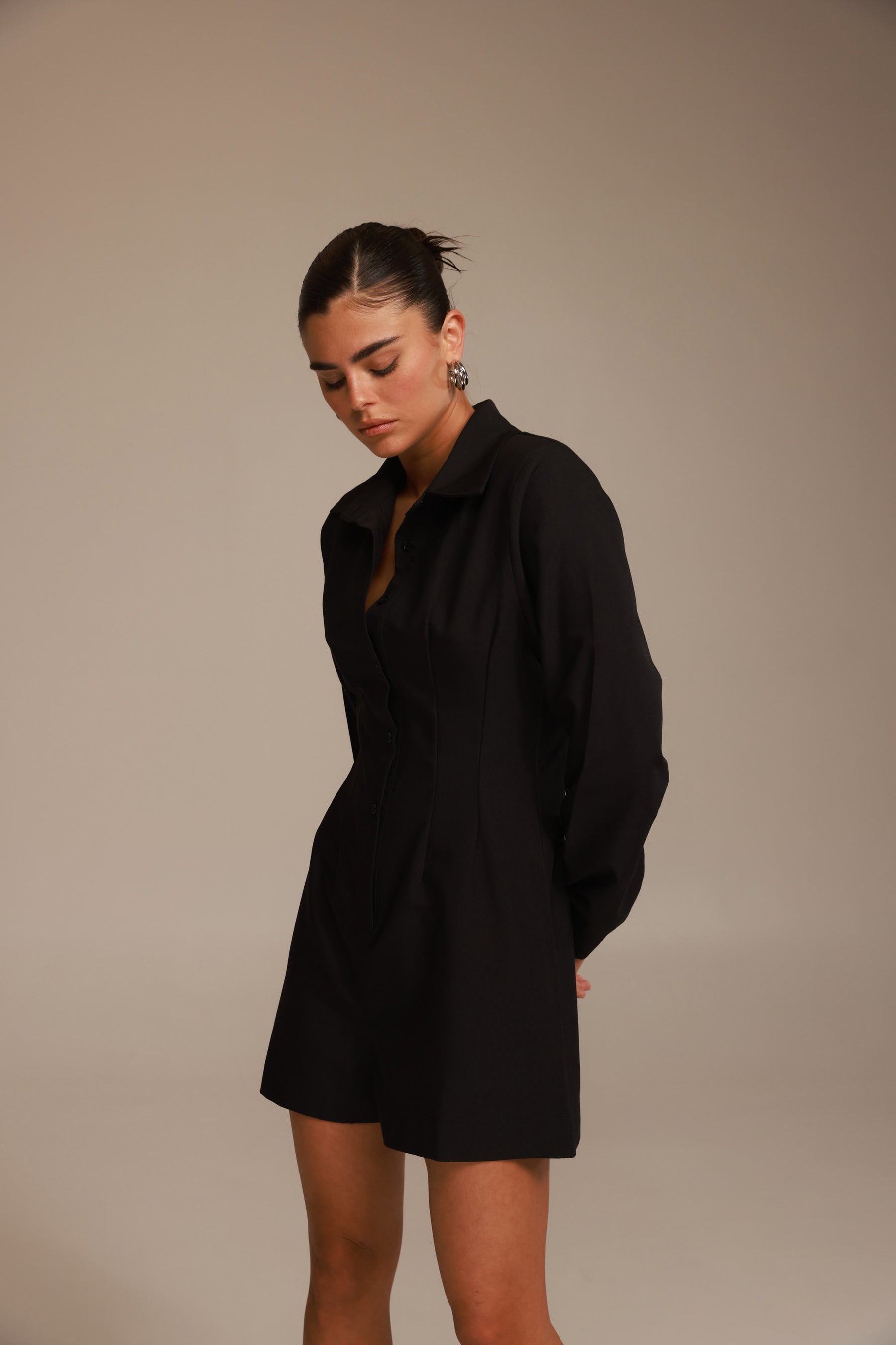 אוברול אוולין שחור