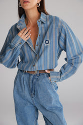 חולצת מתיאס מכופתרת ג'ינס