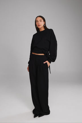 מכנסי פביאנה שחורים