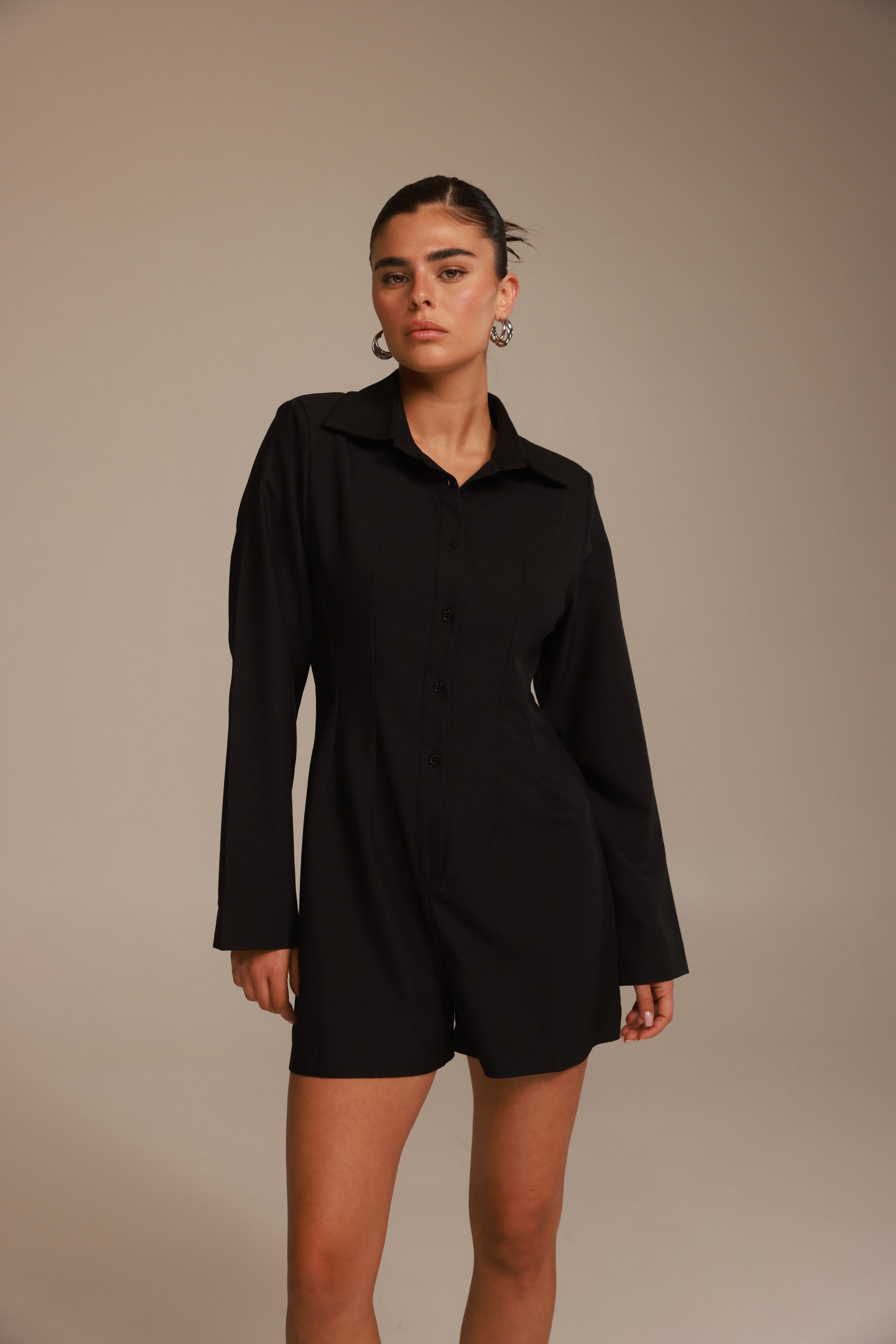 אוברול אוולין שחור