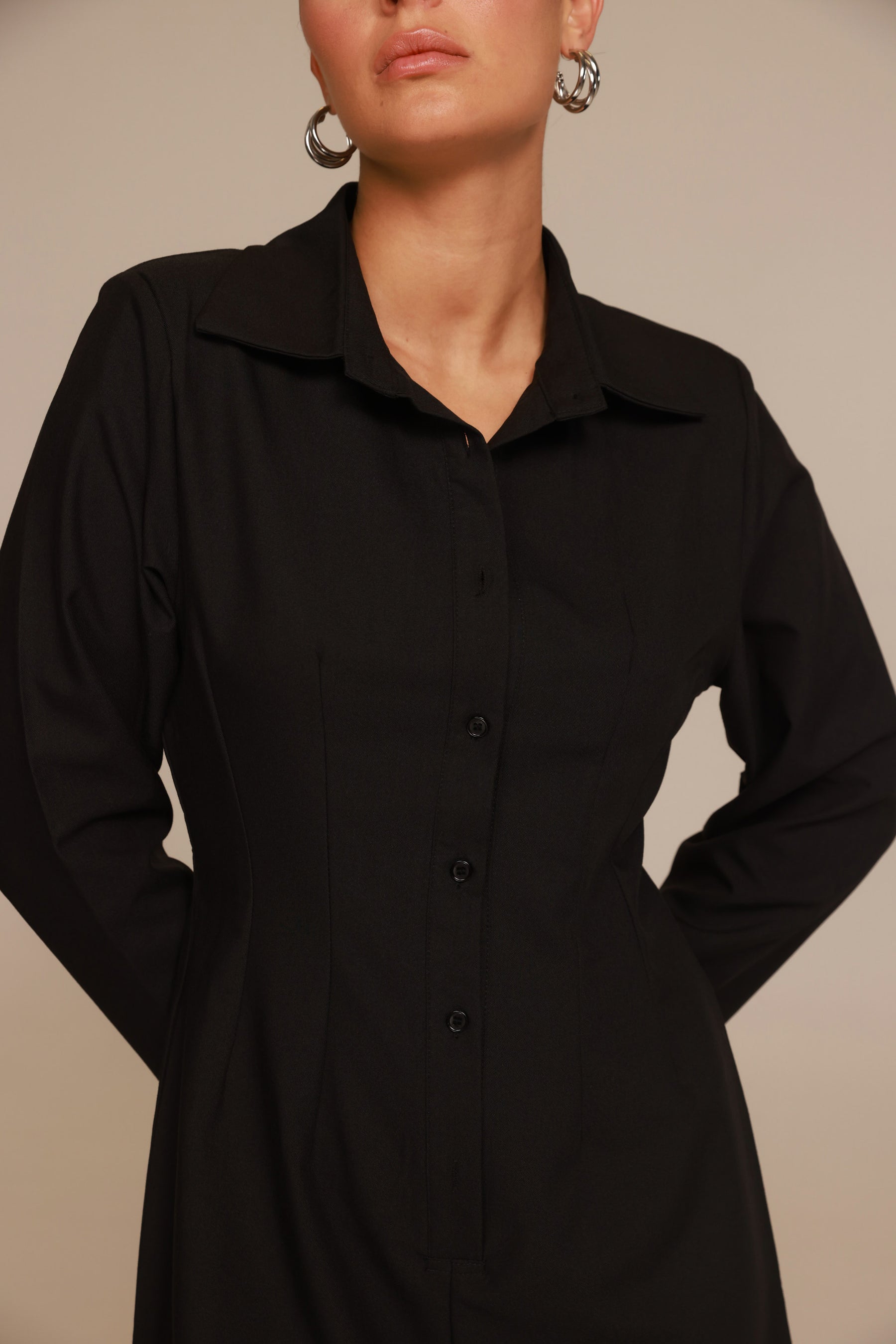 אוברול אוולין שחור