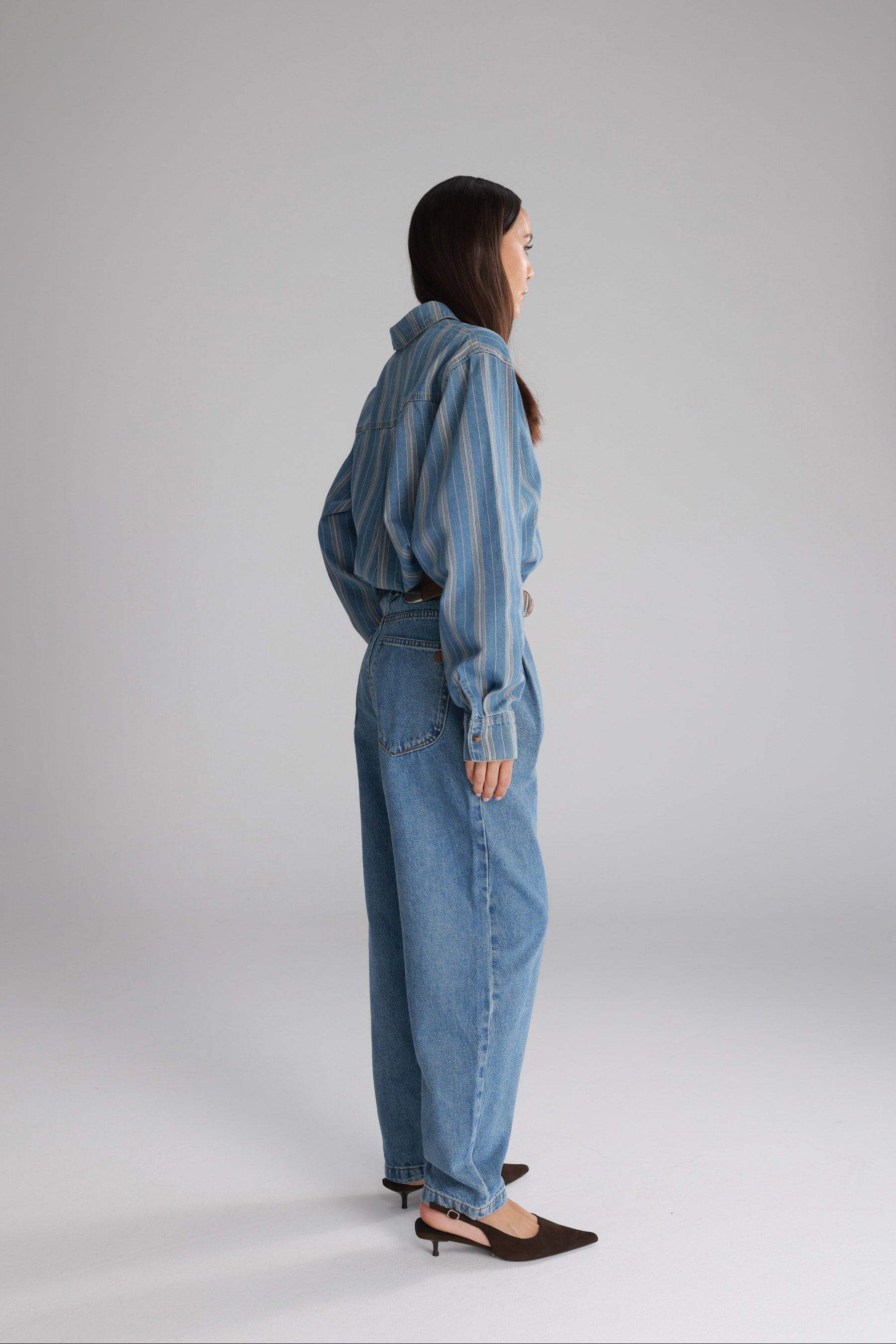 חולצת מתיאס מכופתרת ג'ינס