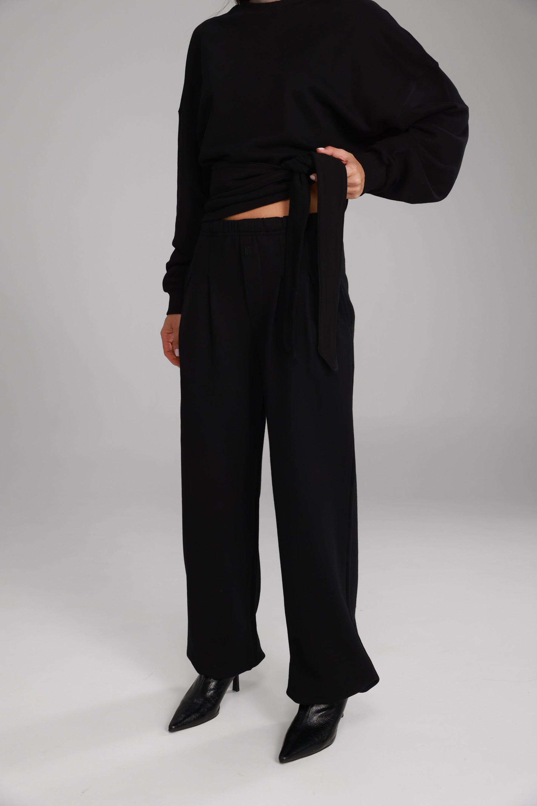 מכנסי פביאנה שחורים