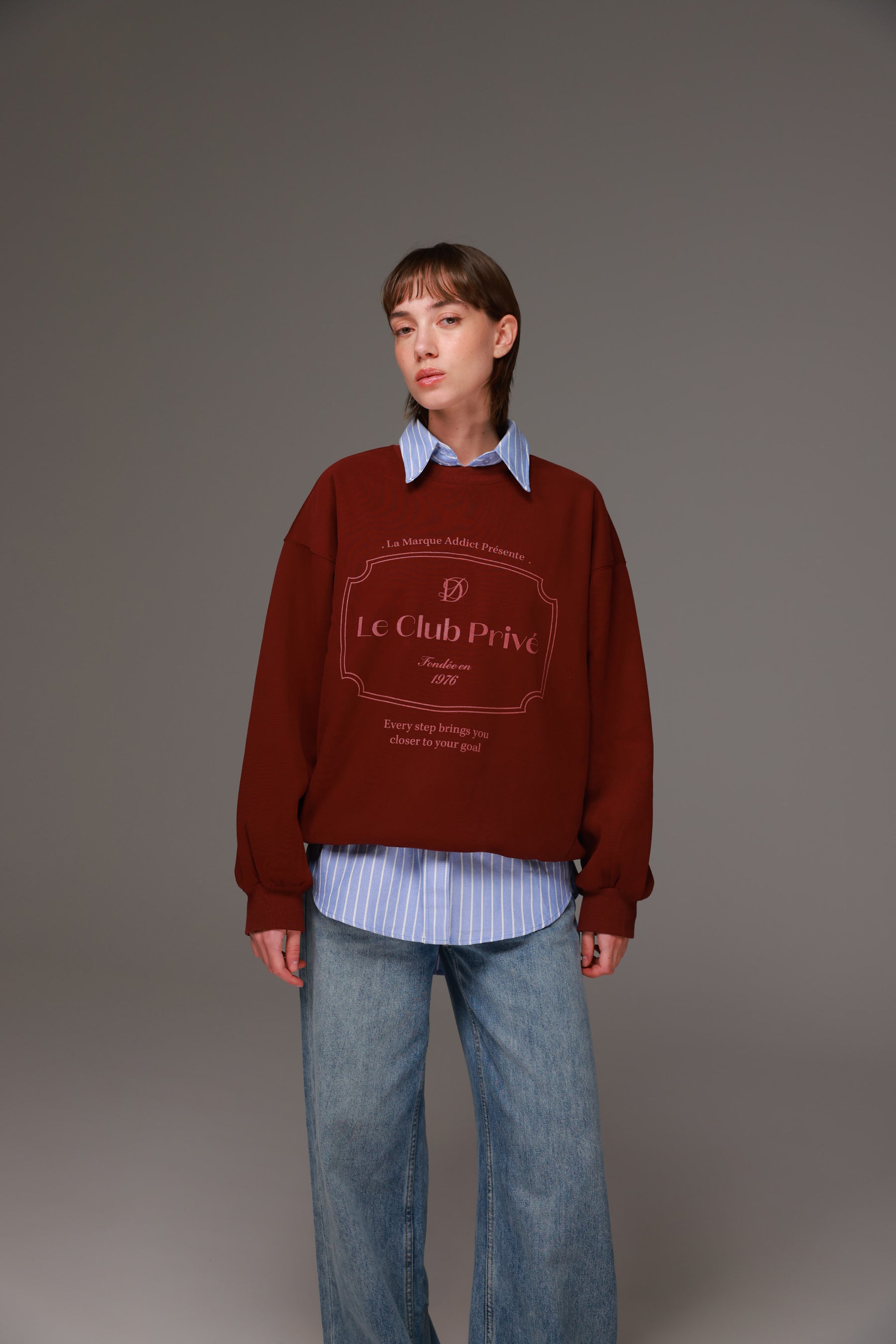 סוויטשירט קליבלנד בורדו