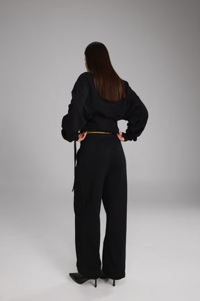 מכנסי פביאנה שחורים