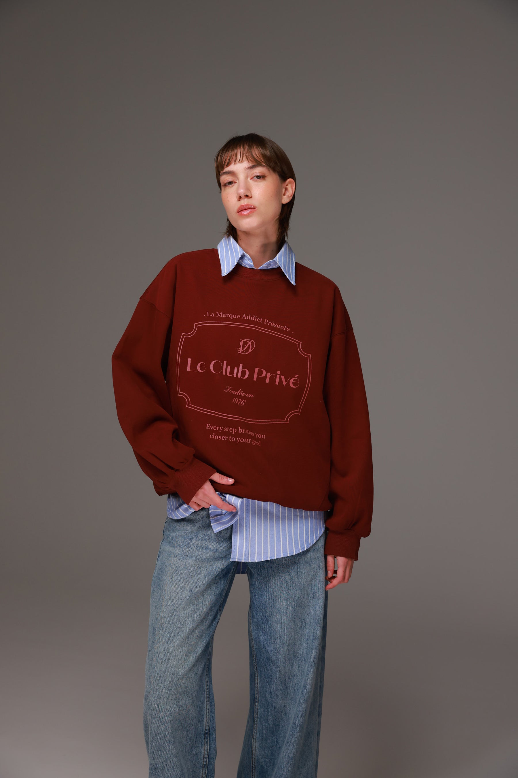 סוויטשירט קליבלנד בורדו