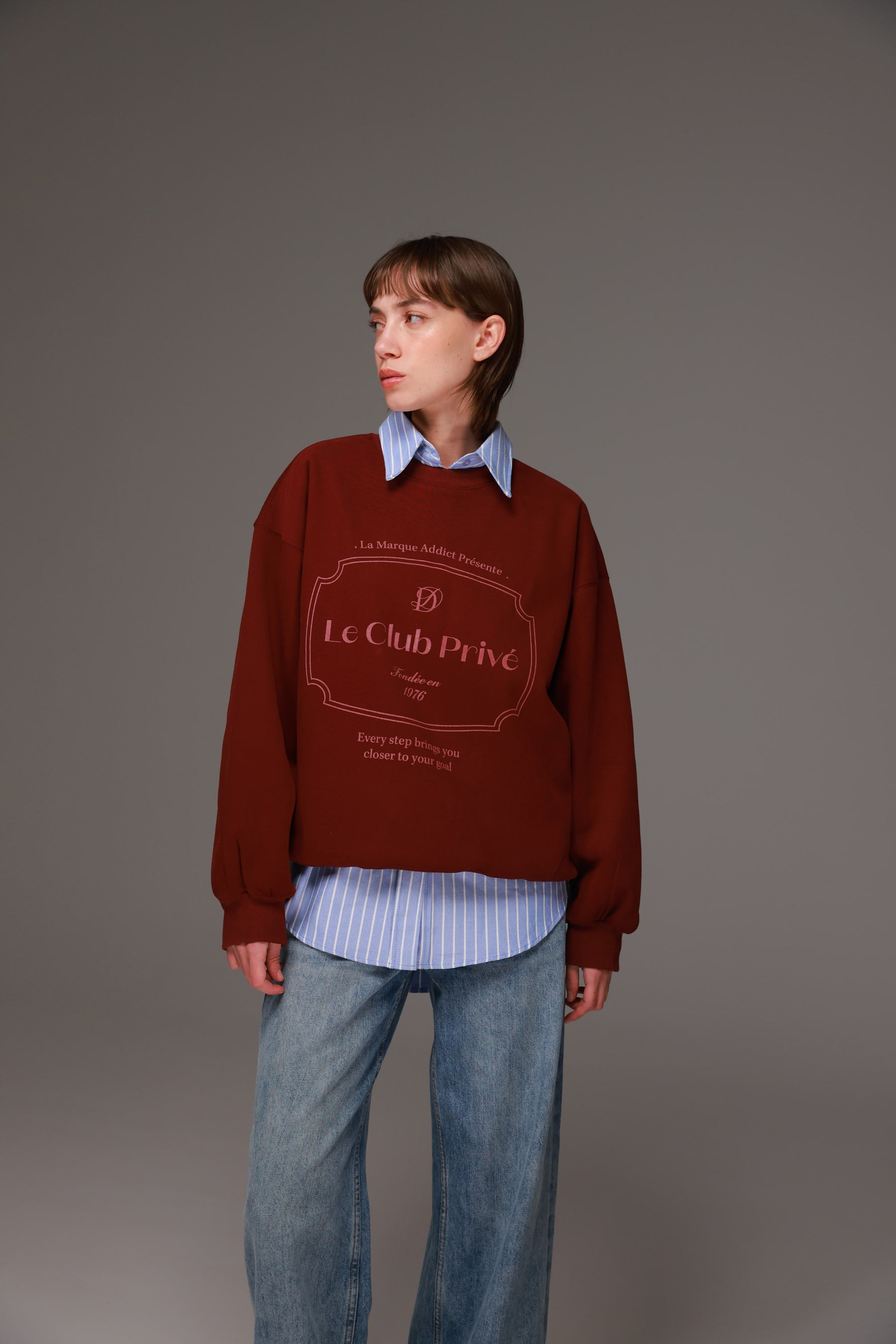 סוויטשירט קליבלנד בורדו