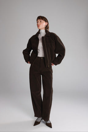 ג'קט בומבר דאלי חום כהה