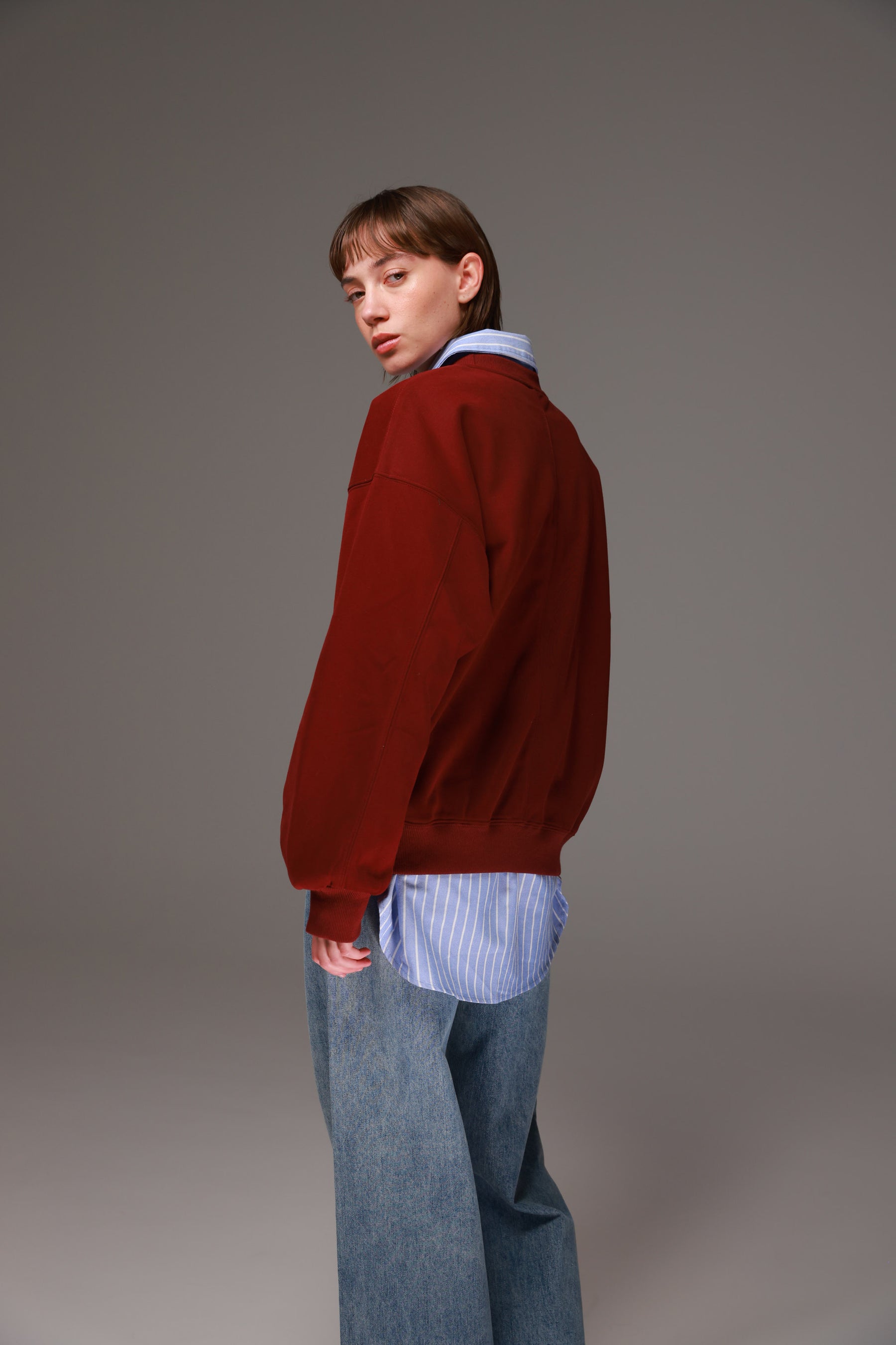 סוויטשירט קליבלנד בורדו