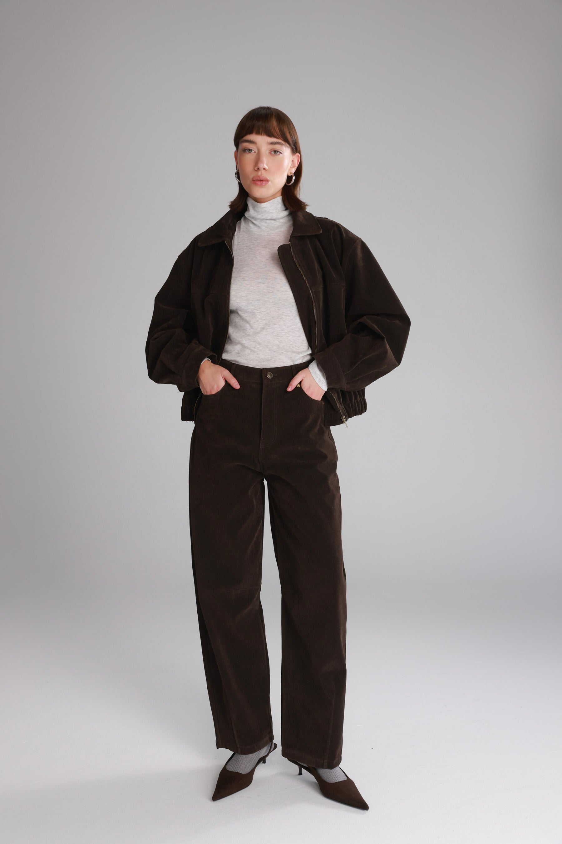 מכנסי דאלי חום כהה