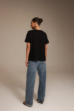 חולצת ריאל שחורה