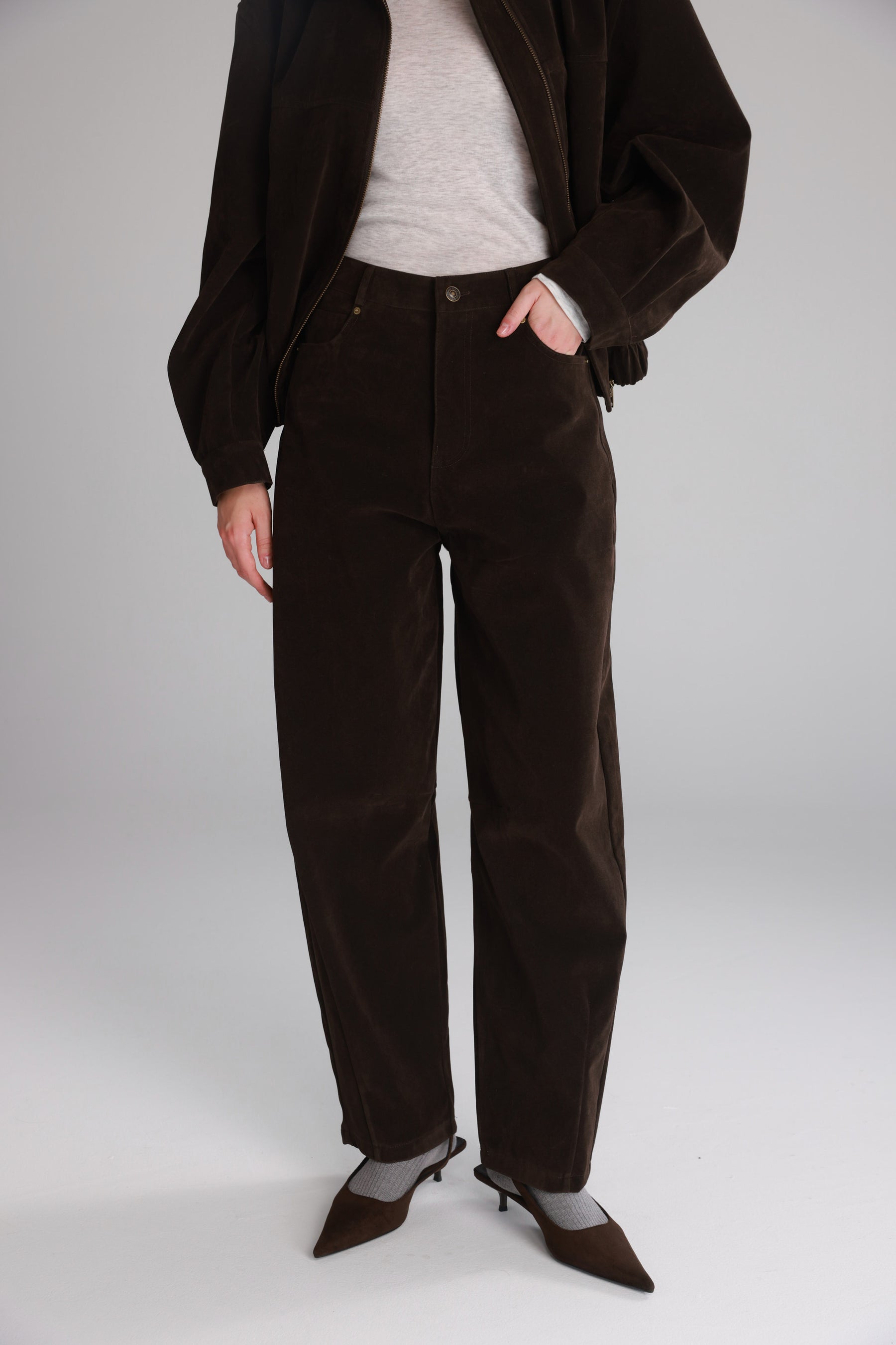 מכנסי דאלי חום כהה