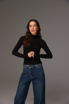 חולצת גולף ספנסר שחורה