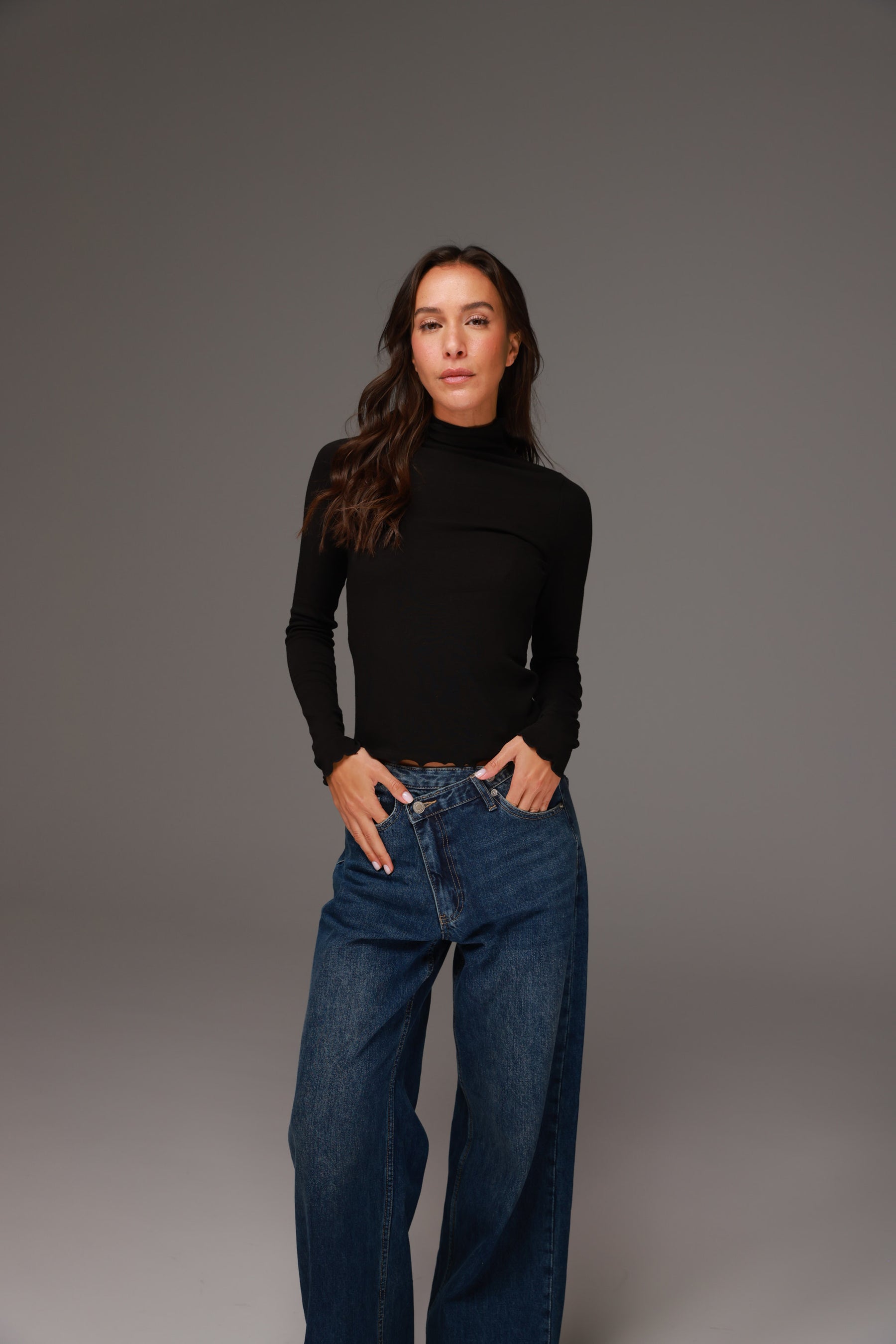 חולצת גולף ספנסר שחורה