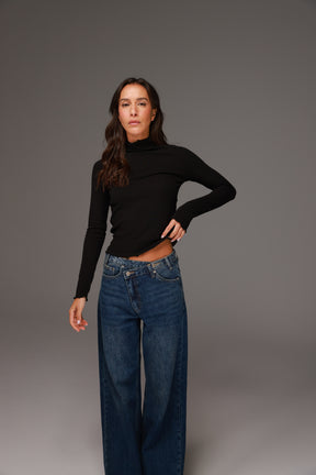 חולצת גולף ספנסר שחורה