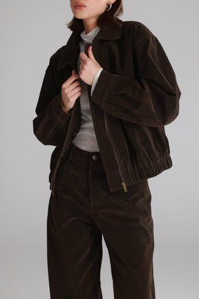 ג'קט בומבר דאלי חום כהה