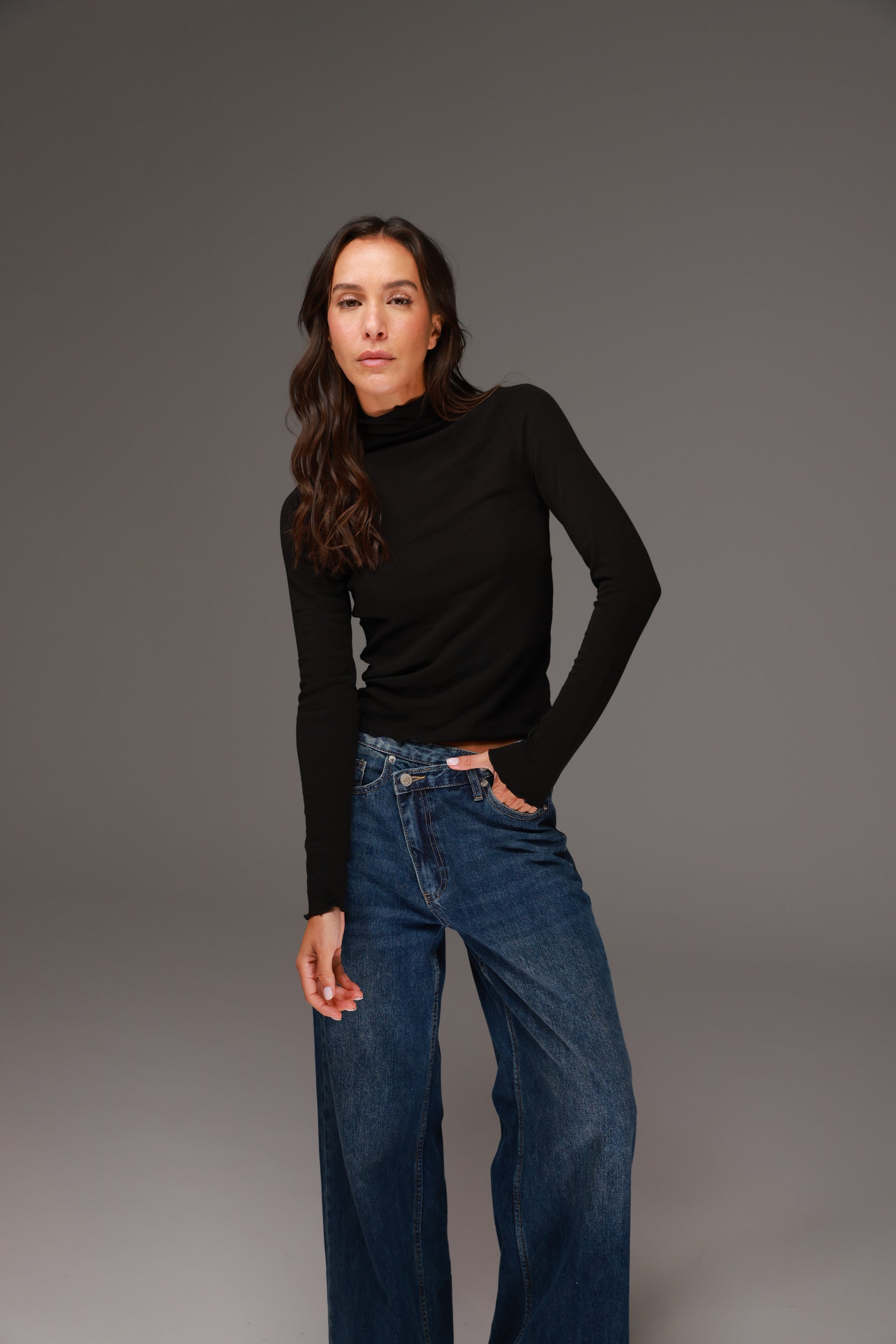 חולצת גולף ספנסר שחורה