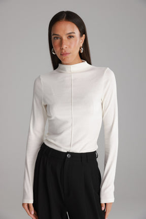 חולצת קרוליין לבנה