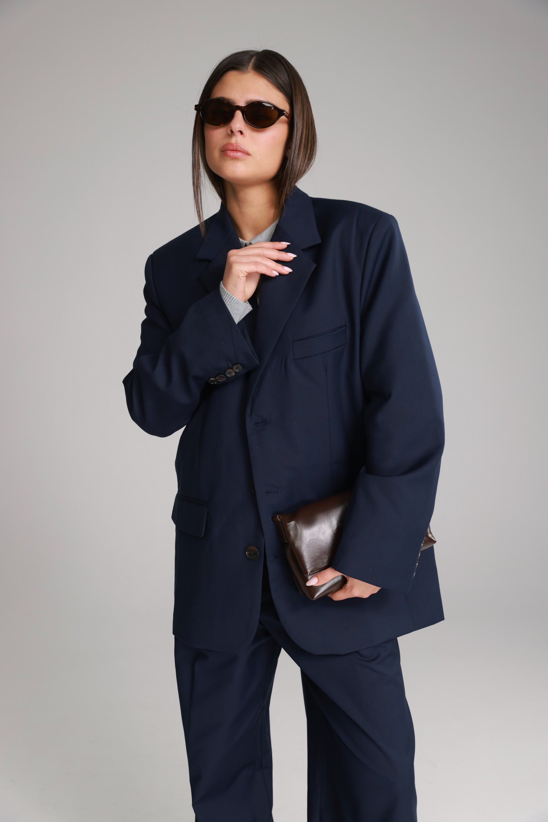 תיק ג'יל חום כהה