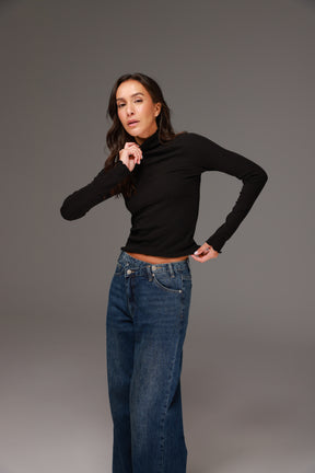 חולצת גולף ספנסר שחורה