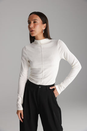 חולצת קרוליין לבנה