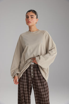 חולצת קיארה חאקי בהיר