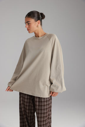 חולצת קיארה חאקי בהיר