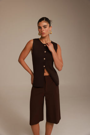 וסט רייצ'ל חום כהה