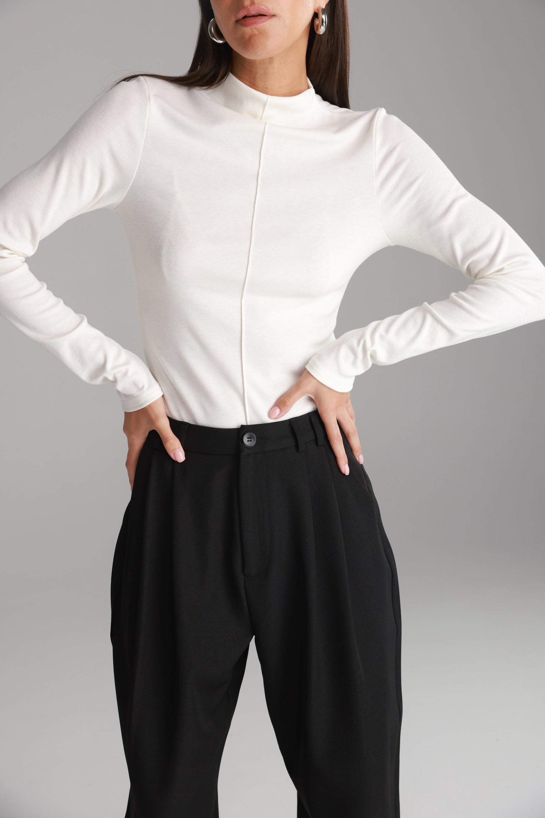 חולצת קרוליין לבנה