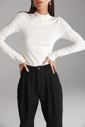 חולצת קרוליין לבנה