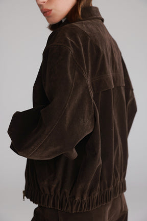 ג'קט בומבר דאלי חום כהה