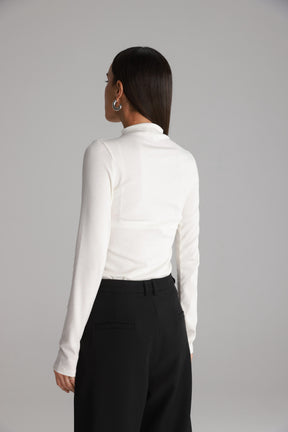 חולצת קרוליין לבנה