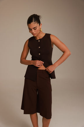 וסט רייצ'ל חום כהה