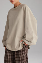 חולצת קיארה חאקי בהיר