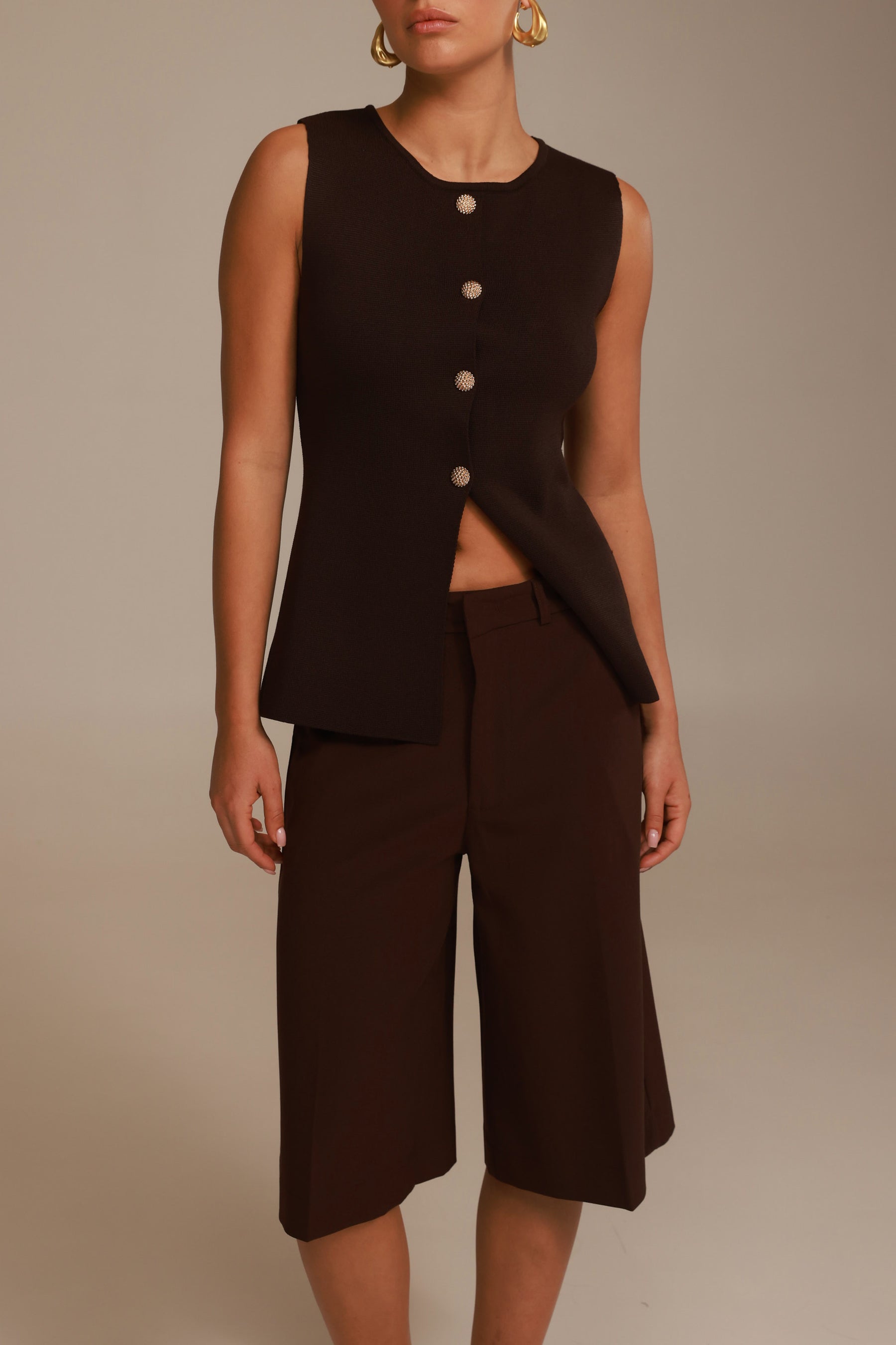 וסט רייצ'ל חום כהה