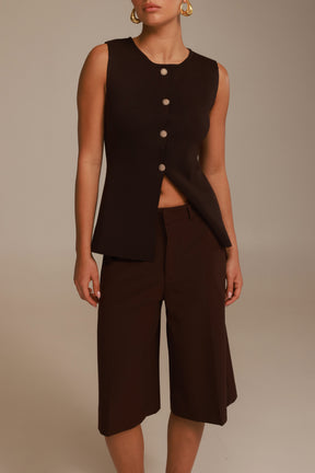 וסט רייצ'ל חום כהה