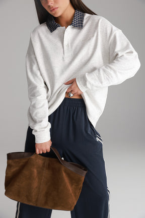 חולצת מרגרט אפור בהיר