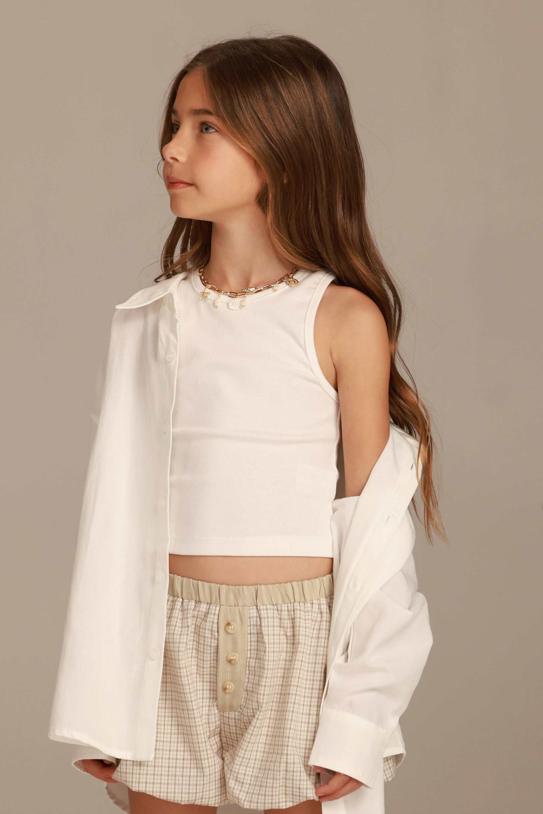 גופיית אנאלי לבנה