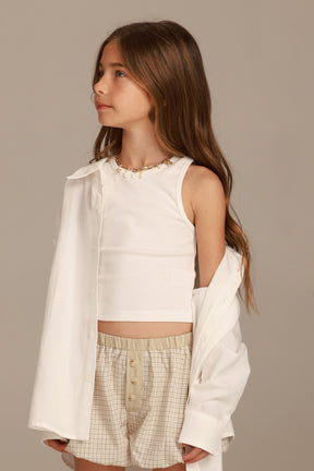 גופיית אנאלי לבנה