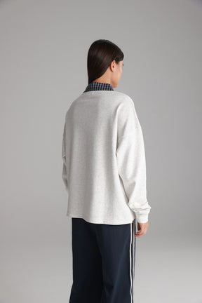 חולצת מרגרט אפור בהיר