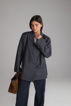 בלייזר פולינה אפור כהה