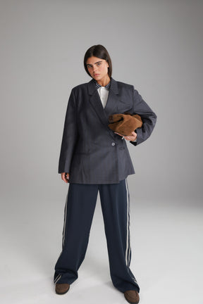 בלייזר פולינה אפור כהה